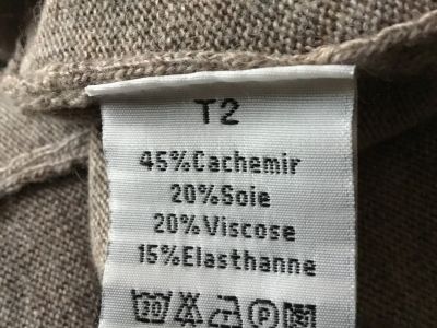 NEU! Edle Strickjacke Cardigan ASSUILI Italy, Gr.M, Cashmere Seide