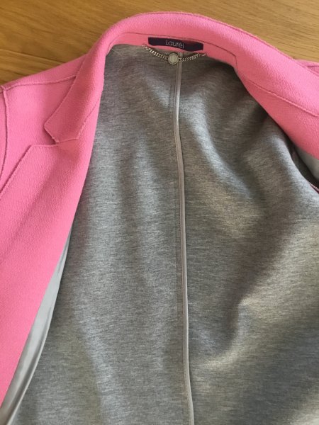 NEW! Elegant coat from LAUREL, size 36, pink/gray NEW!