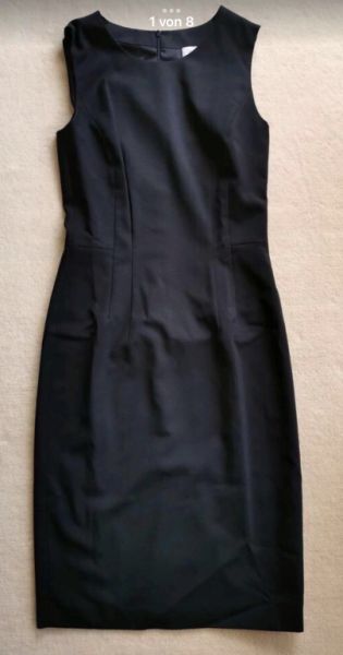 NEW! Elegant sheath dress by designer "St.Emile", size 34/36 black NEW!