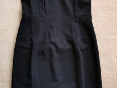 NEW! Elegant sheath dress by designer "St.Emile", size 34/36 black NEW!