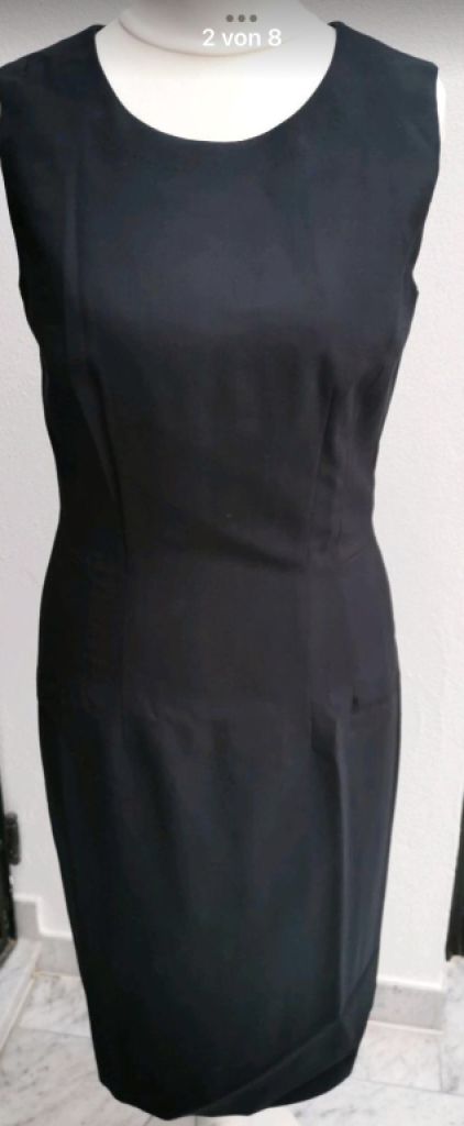 NEW! Elegant sheath dress by designer "St.Emile", size 34/36 black NEW!