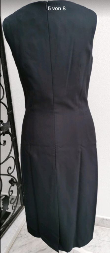 NEW! Elegant sheath dress by designer "St.Emile", size 34/36 black NEW!