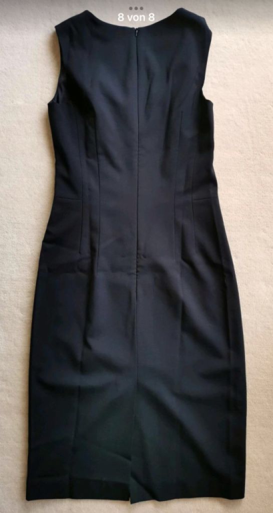 NEW! Elegant sheath dress by designer "St.Emile", size 34/36 black NEW!
