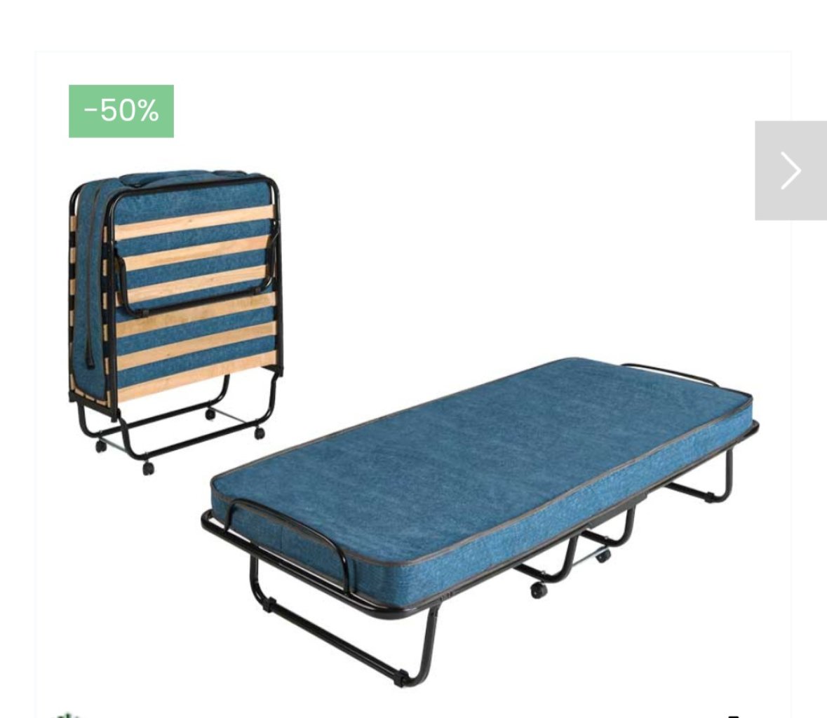Neu Gästebett Gestell Klappbett originalverpackt 90x200