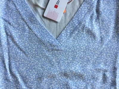 NEU! Langarmshirt von STREET ONE, Gr.34/36, Blau / Weiß NEU!