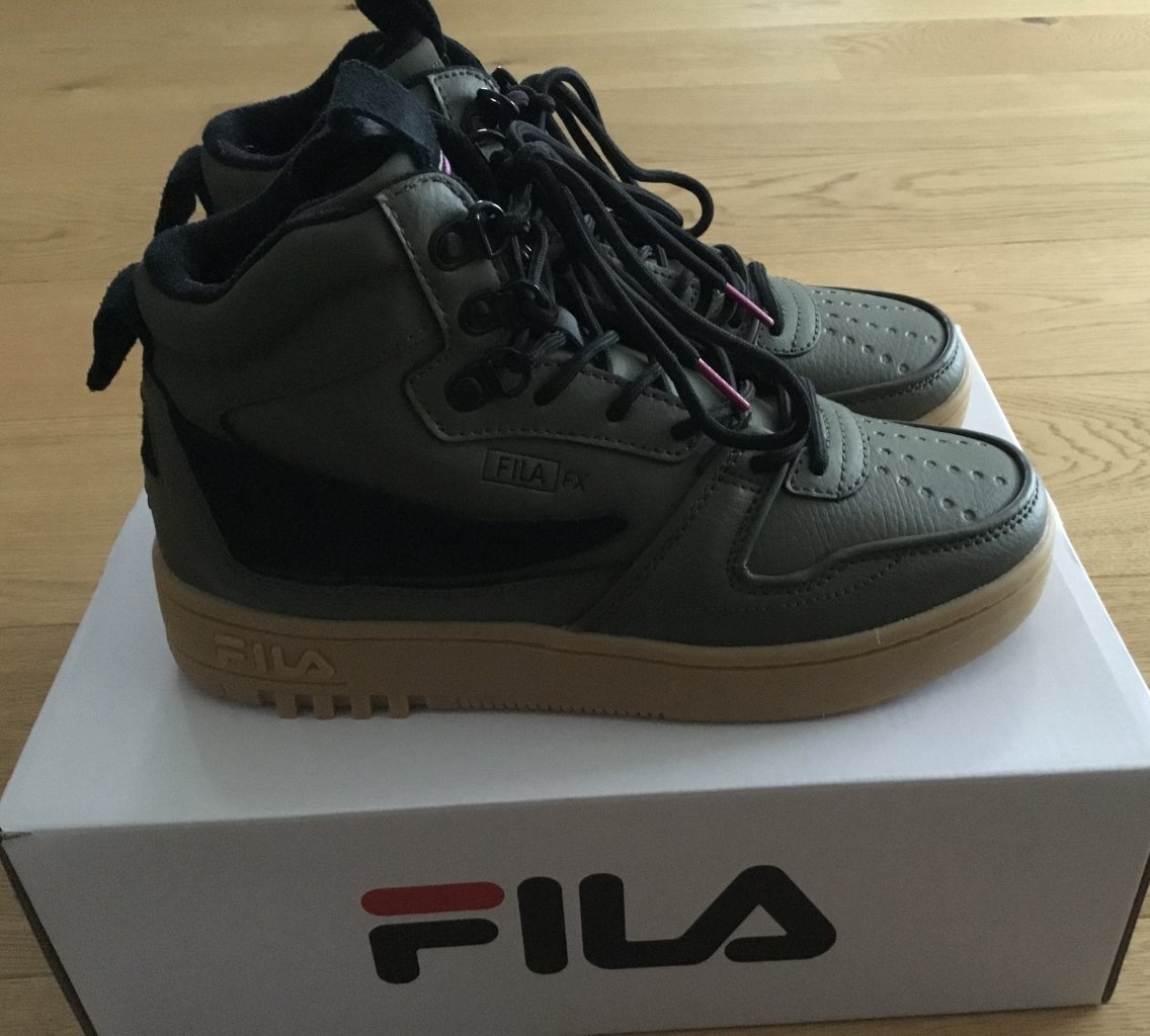 NEU! Original FILA Sneaker High Leder, Gr.39, Khaki NEU!