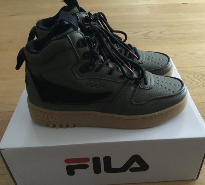 NEU! Original FILA Sneaker High Leder, Gr.39, Khaki NEU!