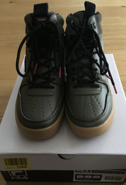NEU! Original FILA Sneaker High Leder, Gr39, Khaki NEU!