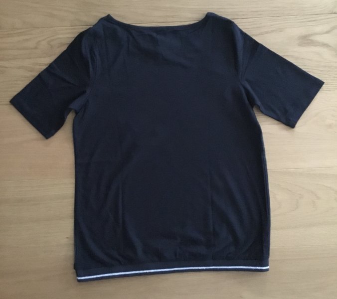 NEU! Schönes Shirt von STREET ONE, Gr.34/36, Schwarz/ Silber NEU!