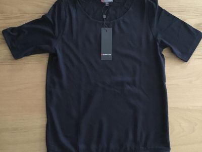 NEU! Schönes Shirt von STREET ONE, Gr.34/36, Schwarz/ Silber NEU!