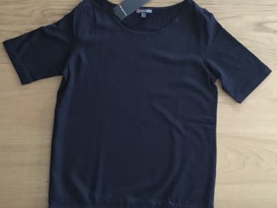 NEU! Schönes Shirt von STREET ONE, Gr.34/36, Schwarz/ Silber NEU!