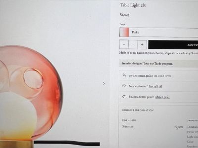 NEU Tischlampe von BOCCI, Made in Canada, Model TABLE LIGHT 28T Designer-Leuchte aus Kanada