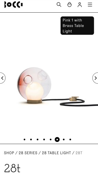 NEU Tischlampe von BOCCI, Made in Canada, Model TABLE LIGHT 28T Designer-Leuchte aus Kanada