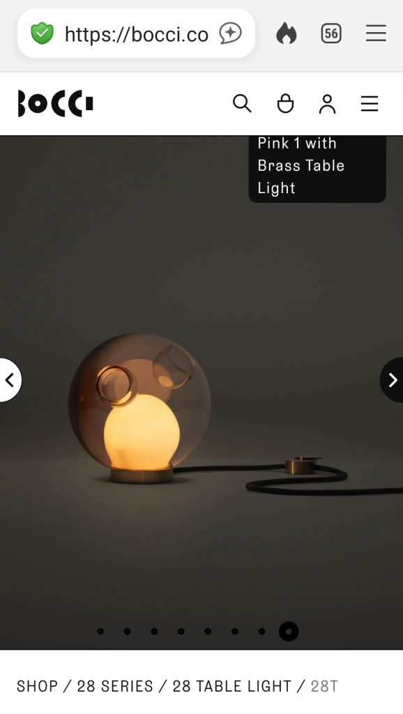 NEU Tischlampe von BOCCI, Made in Canada, Model TABLE LIGHT 28T Designer-Leuchte aus Kanada