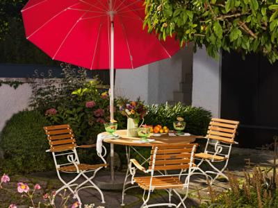 NUEVO y en su embalaje original: mesa de jardín Weishäupl Classic Ø 75 cm. PVP 879 euros.