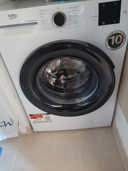 Neue Beko Waschmaschine 9 kg 1400 rpm Front DSP A blanc gekauft am 27.03.2026
