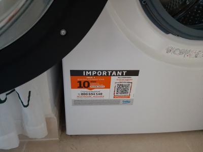 Neue Beko Waschmaschine 9 kg 1400 rpm Front DSP A blanc gekauft am 27.03.2026