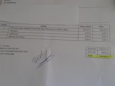 Neue Beko Waschmaschine 9 kg 1400 rpm Front DSP A blanc gekauft am 27.03.2026