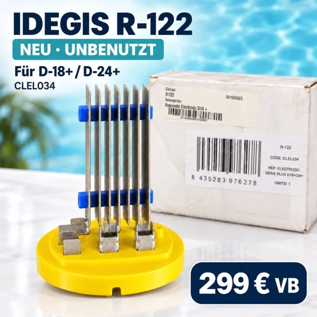 New Idegis R-122 Electrode D-18+/D-24+ CLEL034