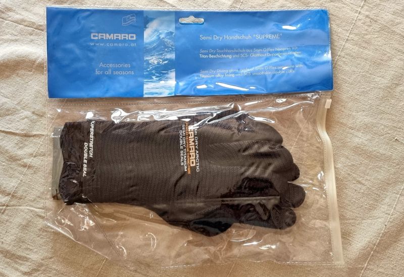 Nuevos guantes de buceo de la marca Camaro talla S