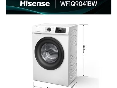 Neue Waschmaschine 9kg A+ Hisense WF1Q9041BW 1400U/min Steam/Heißluft Inverter