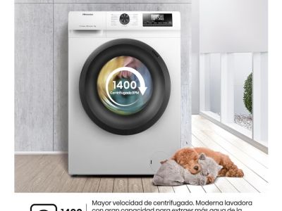 Neue Waschmaschine 9kg A+ Hisense WF1Q9041BW 1400U/min Steam/Heißluft Inverter