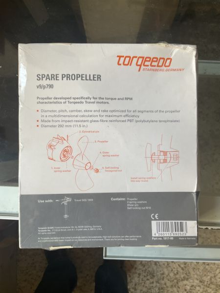 neuer Torqeedo Ersatzpropeller v9/p790
