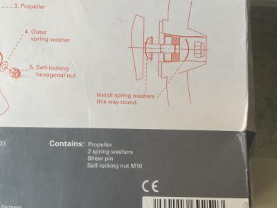 neuer Torqeedo Ersatzpropeller v9/p790