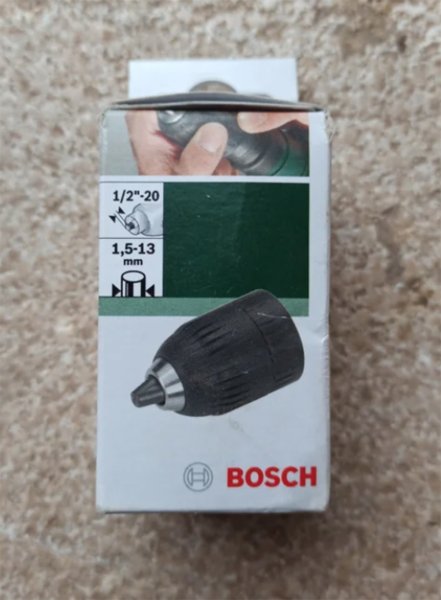New Bosch accessories for cordless screwdrivers: 1/2"-20 & 1.5-13