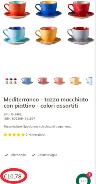 Like-new café set made of high-quality hand-painted ceramic