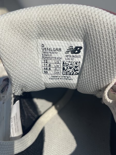 New Balance 574 Legacy (Modell U574LGRB) in Größe 46,5 (US 12).