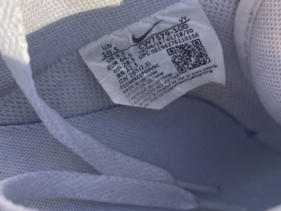 Nike Air Force 1 '07 Weiß/Navy  Gr. 44,5 (US 10.5, UK 9.5)