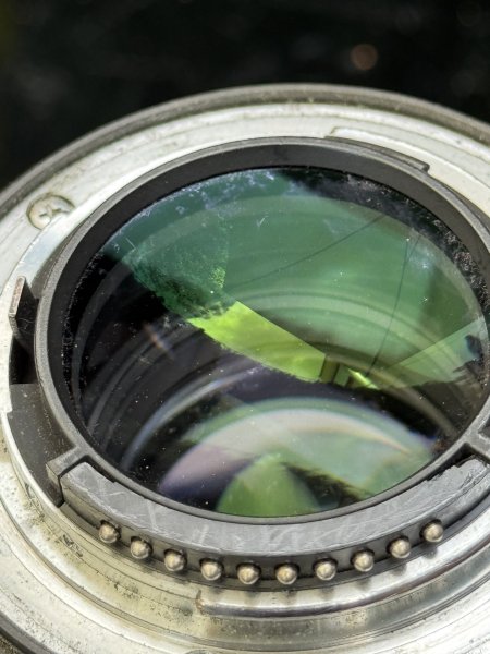 Nikon 24-70 FX lens with hood and filter
