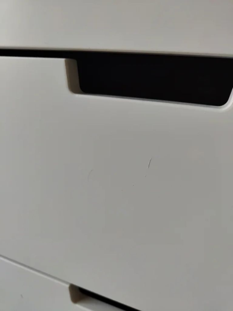 NORDLI vertical chest, 3 drawers, white