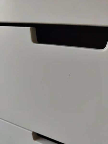 NORDLI vertical chest, 3 drawers, white