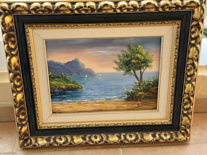 Öl Gemälde, Bild ca. 45 x 53 cm