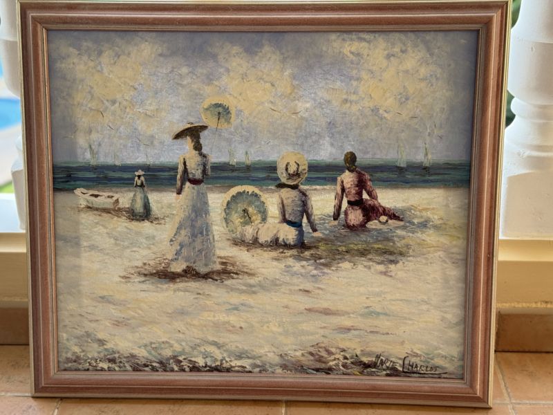 Öl Gemälde im Rahmen ca. 58 x 68 cm