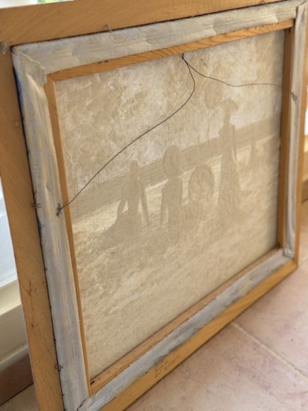 Öl Gemälde im Rahmen ca. 58 x 68 cm