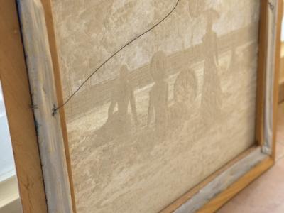 Öl Gemälde im Rahmen ca. 58 x 68 cm