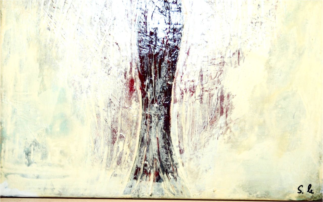 Ölgemälde "Schutzengel", signiert