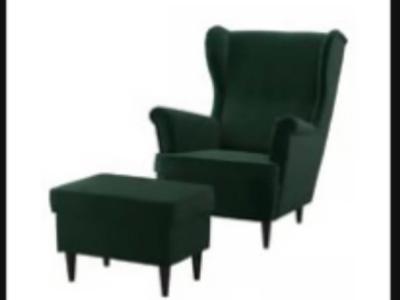 Ohrensessel mit hocker