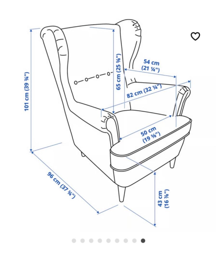Ohrensessel mit hocker