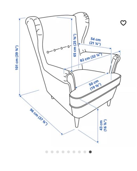 Ohrensessel mit hocker