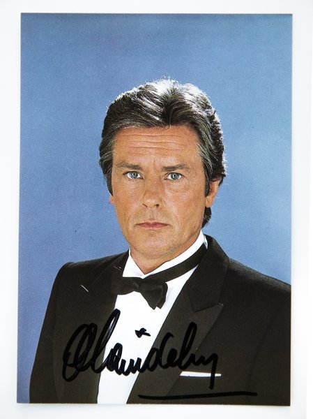 Original autograph ALAIN DELON