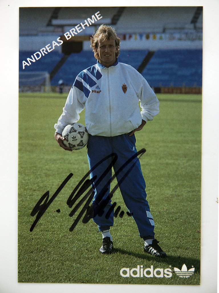 Orginal-Autogramm ANDREAS BREHME / Real Zaragoza