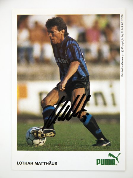 Original autograph LOTHAR MATTHÄUS / Inter Milan
