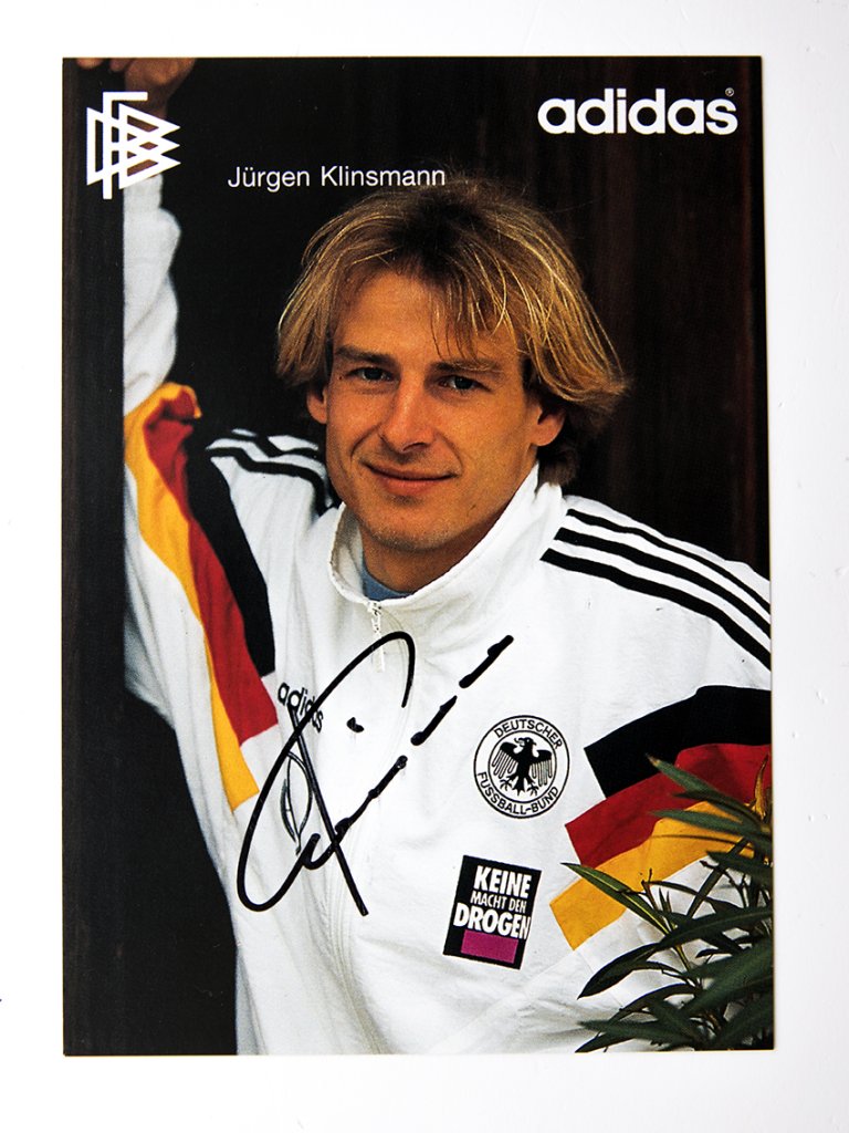 Orginal-Autogramm von JÜRGEN KLINSMANN / DFB