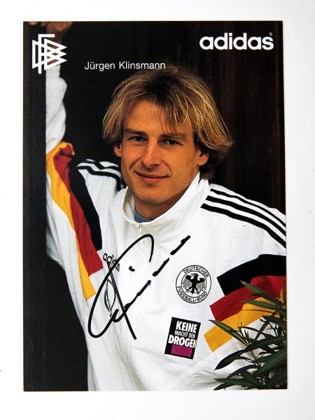 Orginal-Autogramm von JÜRGEN KLINSMANN / DFB
