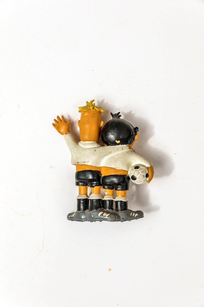 Orginal Maskottchen Tip & Tap WM 74 in D Gummifigur