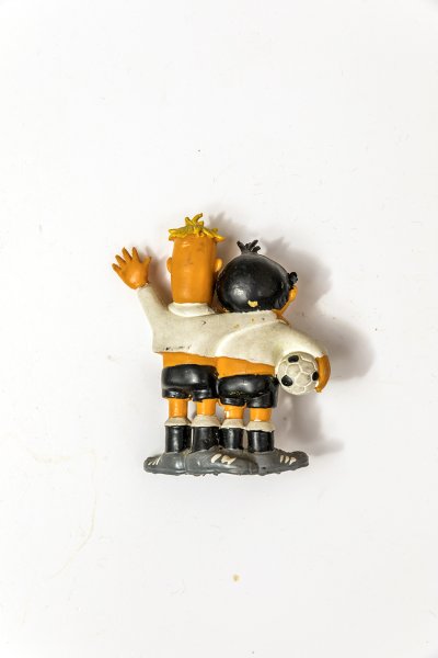Orginal Maskottchen Tip & Tap WM 74 in D Gummifigur